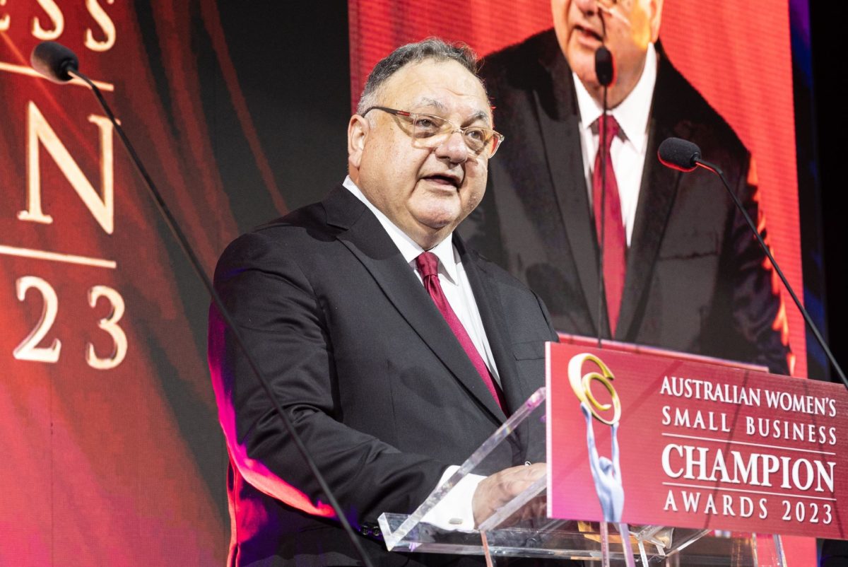 Australian Women’s Small Business Champion Awards founder Steve Loe announces the finalists