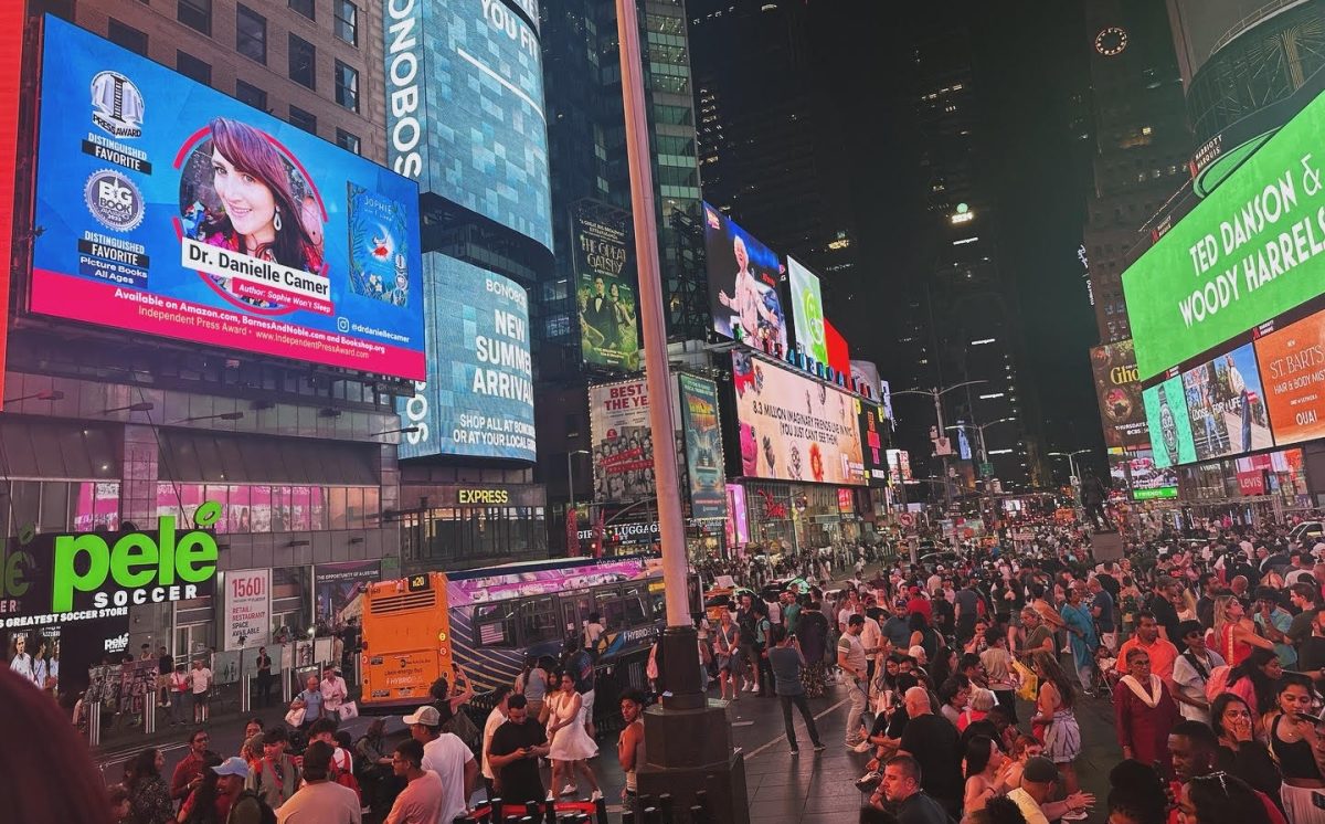 Sophie Won't Sleep billboard at Times Square