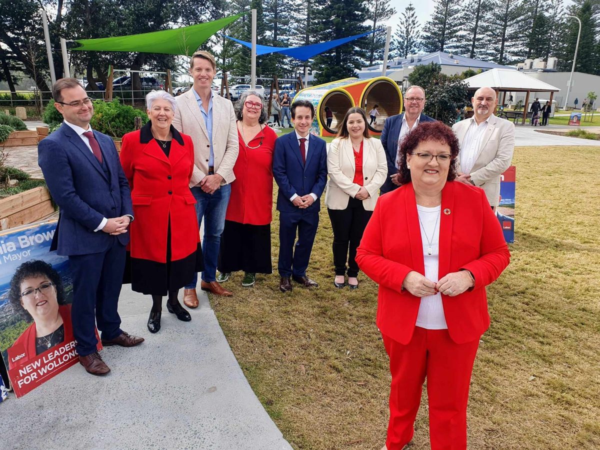 election candidates in park