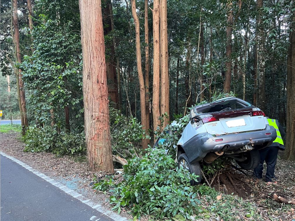 Crashed car