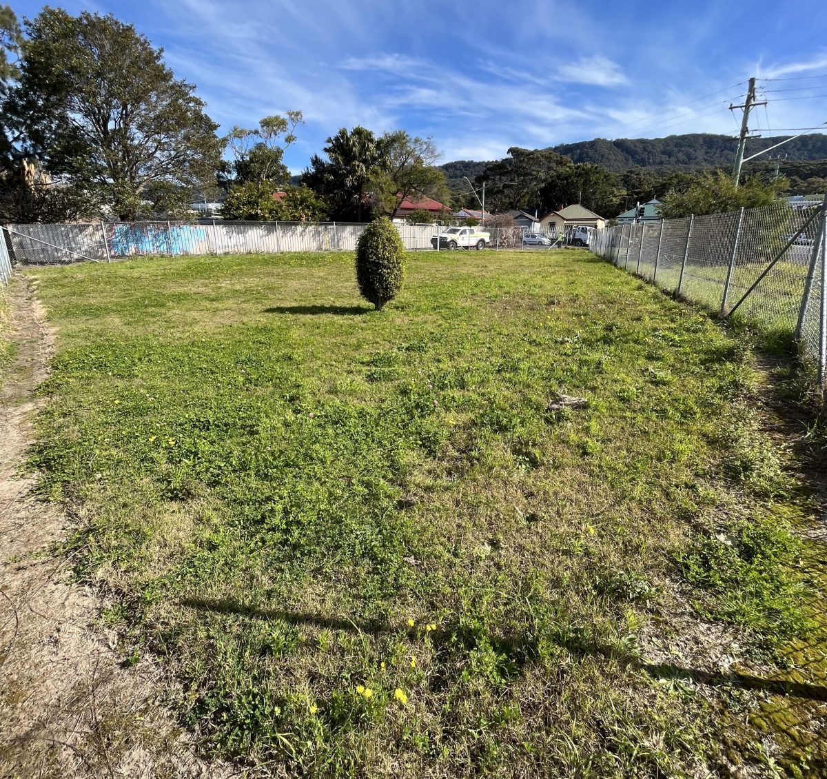 Empty block of land