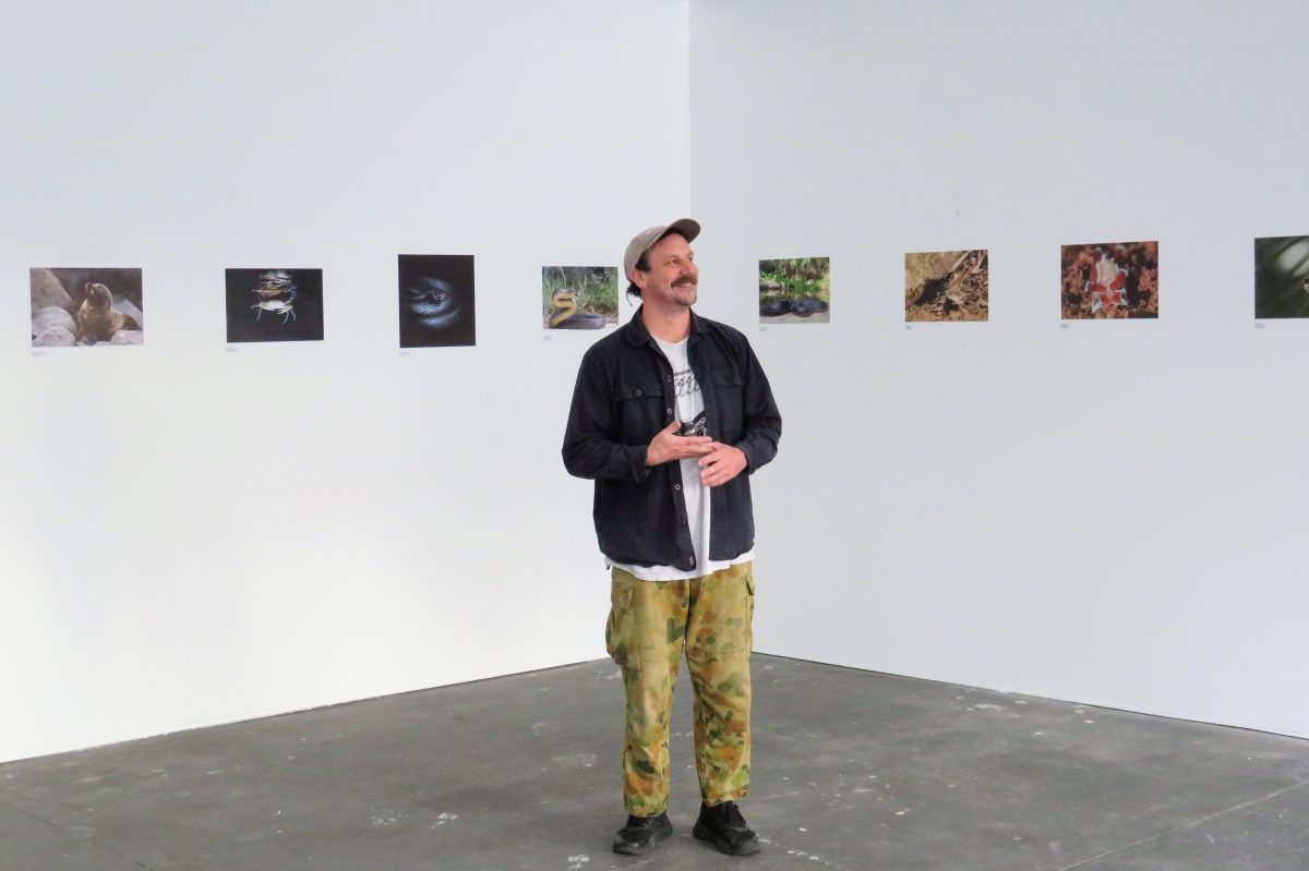 Director James Spinks in The Servo's new gallery space. 