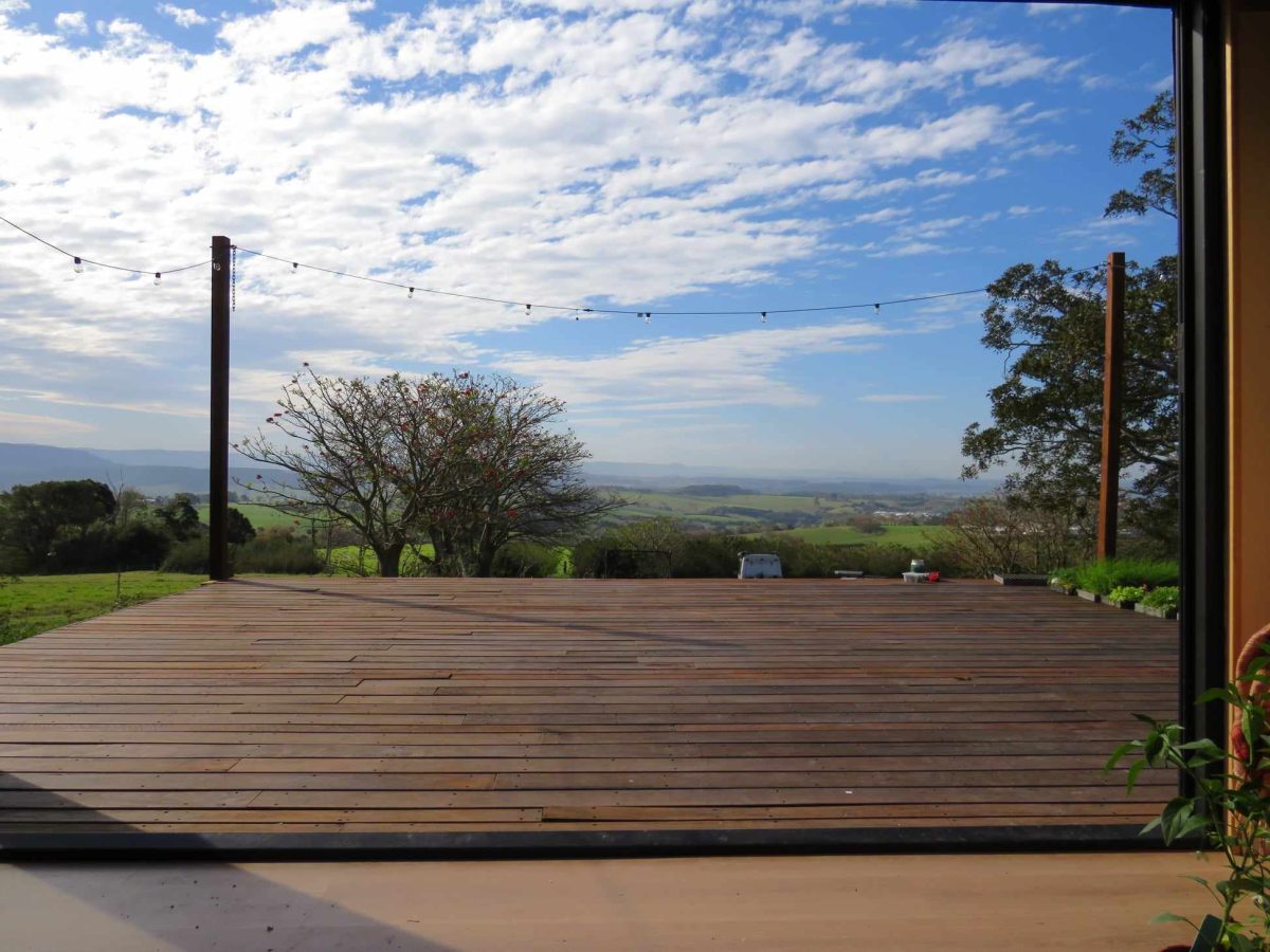 How's the serenity? Inner Seeds yoga classes on the Passion Project deck at The Pines Dairy offer a unique connection to nature.