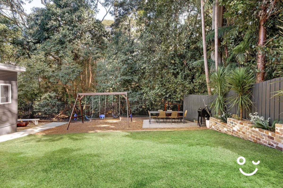 Yard and jungle gym at 56 Joseph Street in Woonona