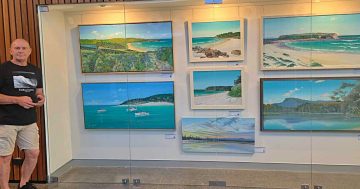 Warilla bricklayer showcases iconic Illawarra land and seascapes in first major art exhibition