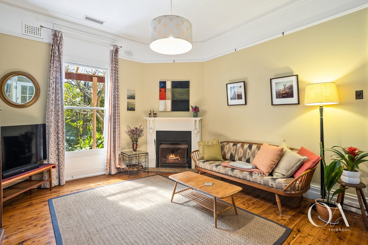 Lounge with fireplace at 23 Buttenshaw Drive