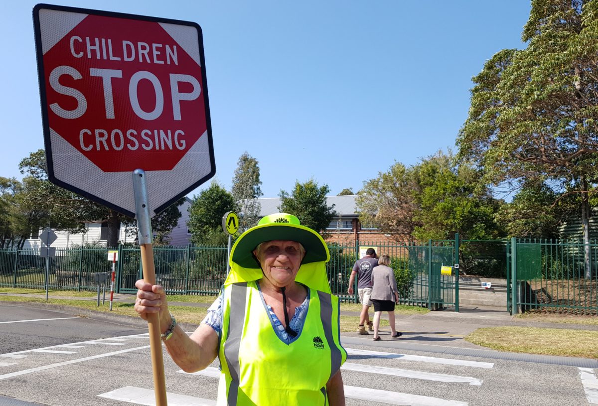 Warilla lollipop lady Lynne Englert