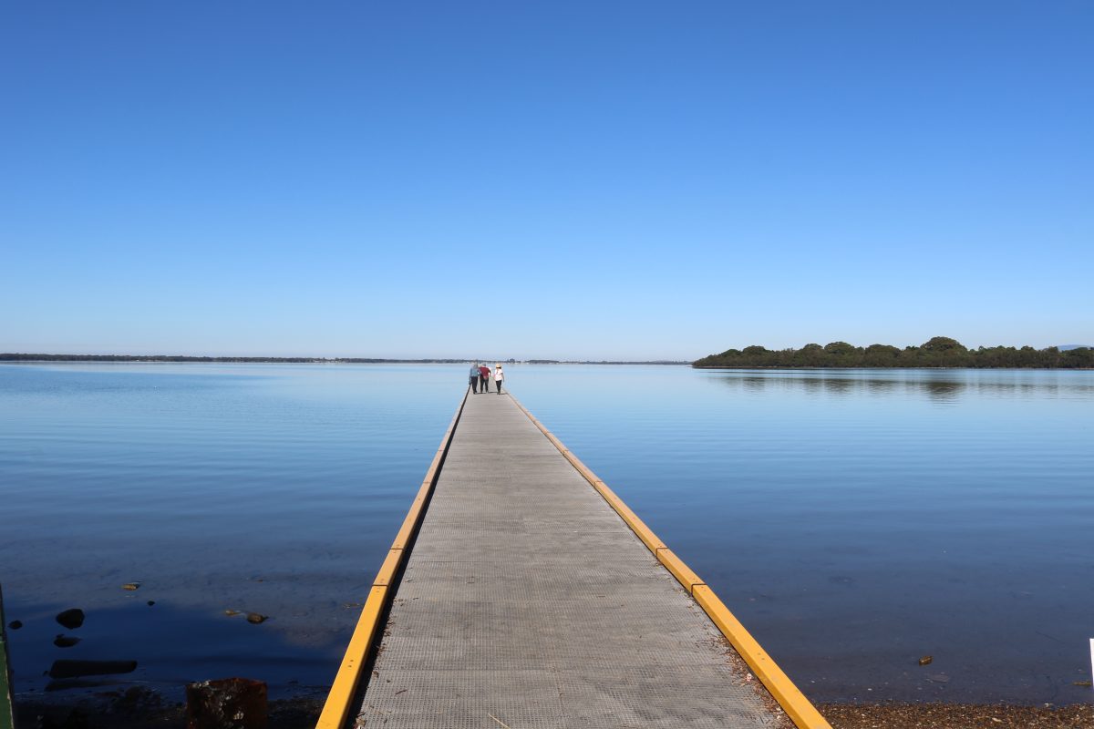 Jetty on a lake