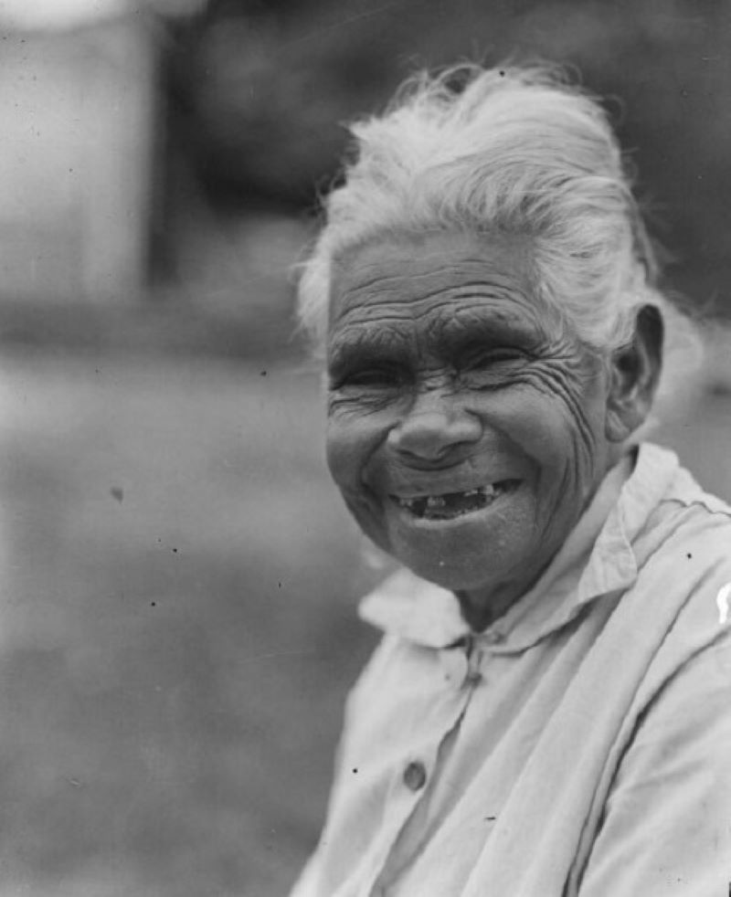 smiling Aboriginal woman