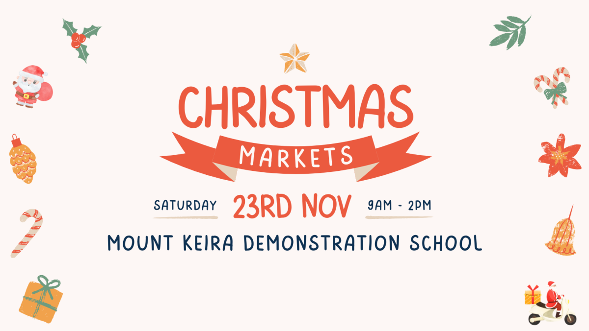 Flyer for Mount Keira Demonstration School Christmas Markets