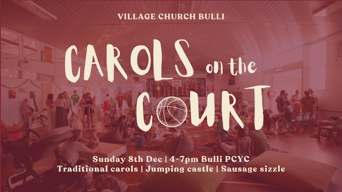 Banner for Carols on the Court 