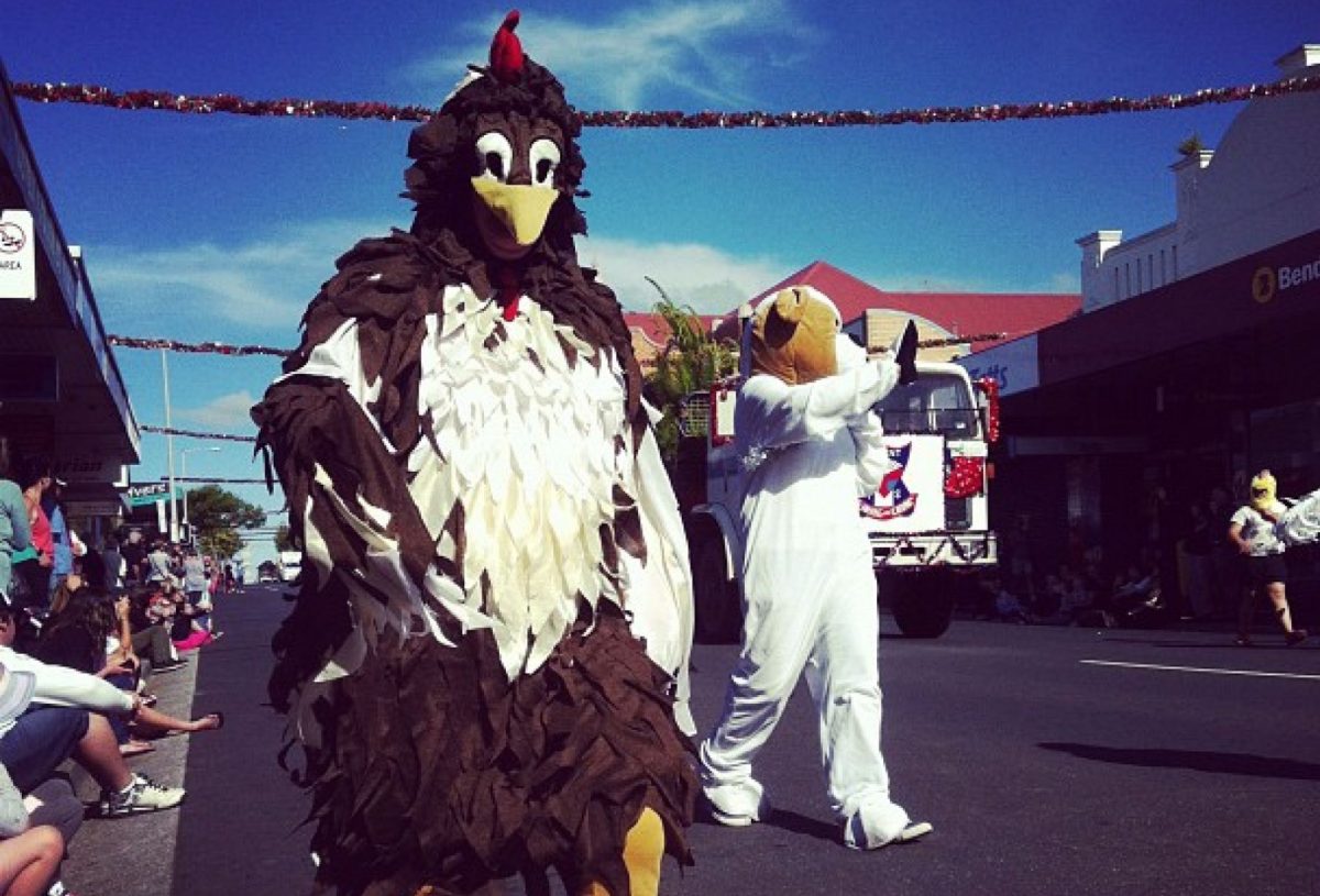 Christmas parade characters