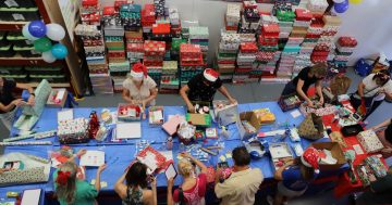 Keith's Closet and a kind community help deliver a box of Christmas care to mental health patients