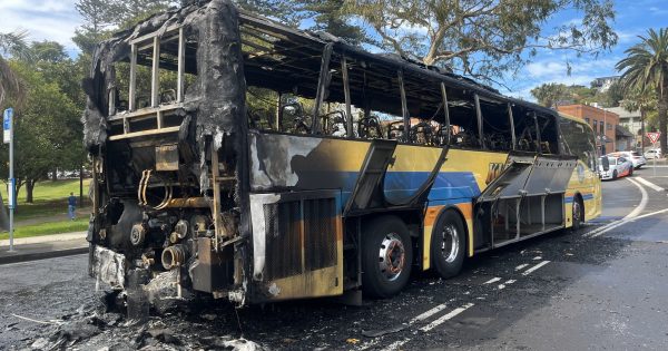 Fire and Rescue crews douse school bus blaze