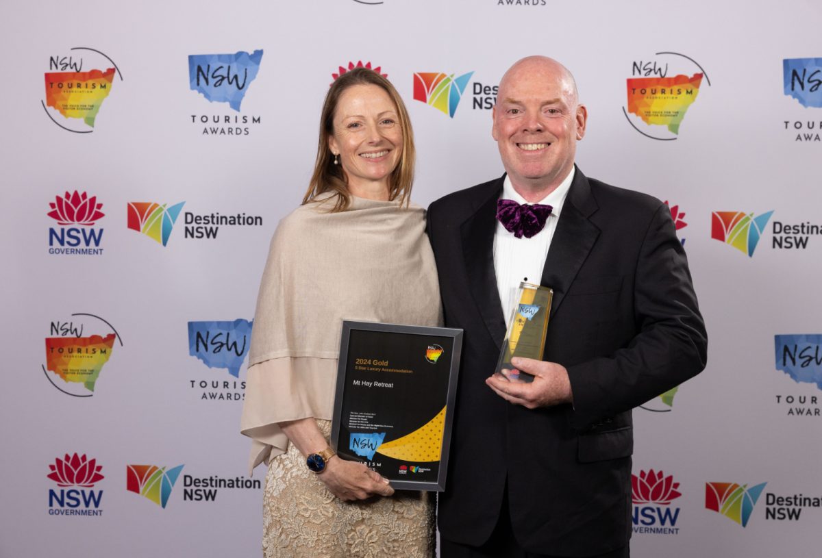 Mt Hay Retreat tourism award