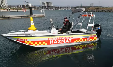 A new HAZMAT boat for Fire and Rescue Shellharbour will help keep the region's waterways clean. 