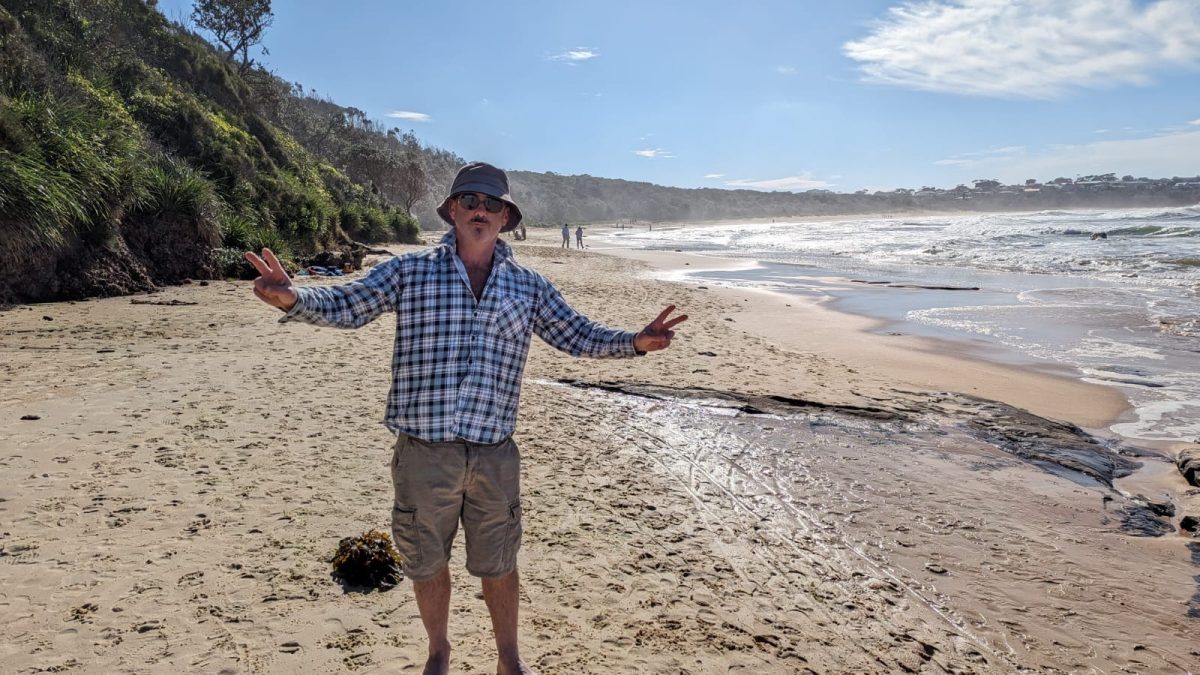 Man on a beach