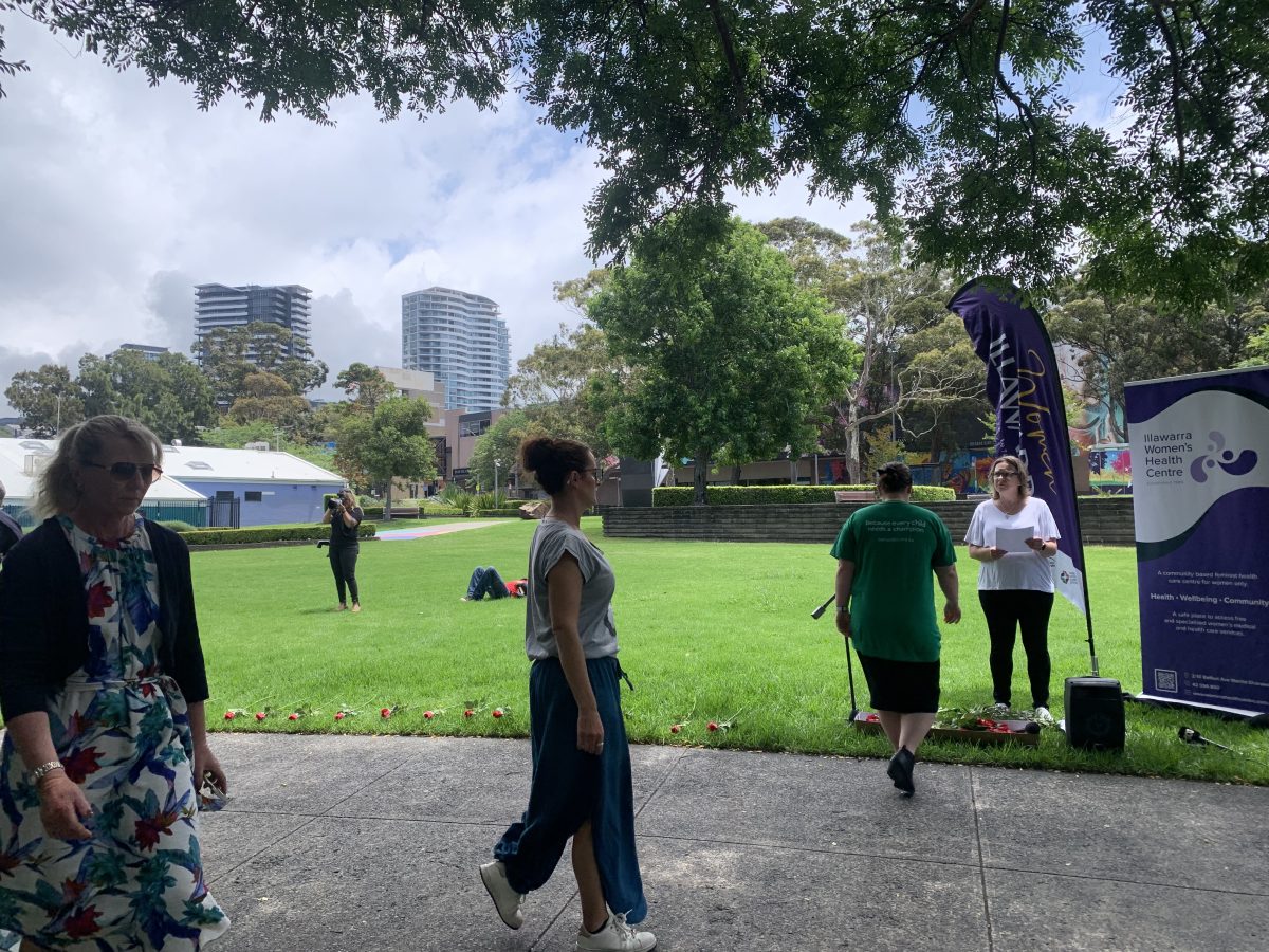 The Illawarra pays tribute to women who were killed by an intimate partner or family member at the 2023 Rose Vigil.