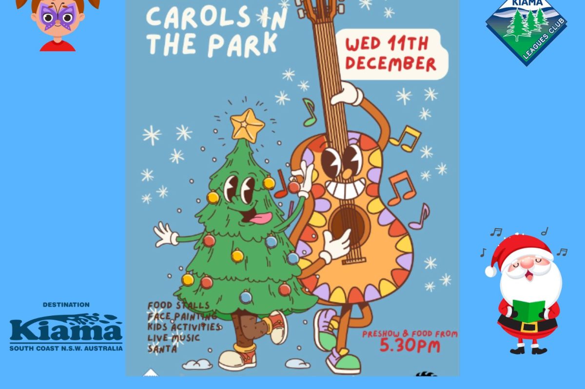 Banner for Carols in the Park at Kiama