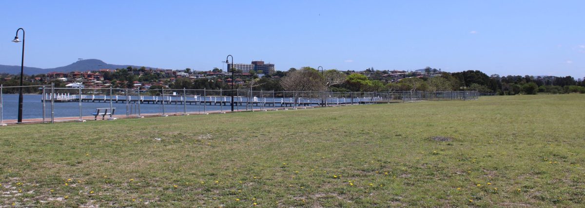 Vacant parcel of land next to a lake