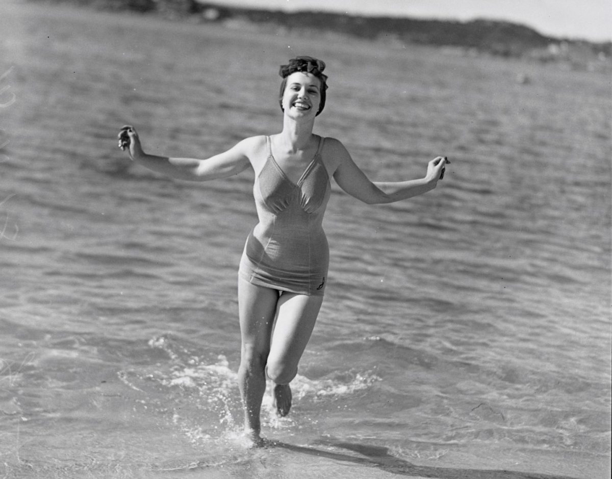 Woman modelling swimsuit