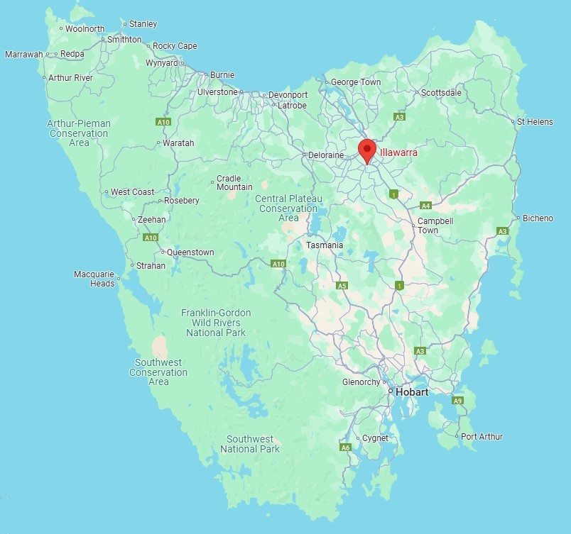 Map of Tasmania