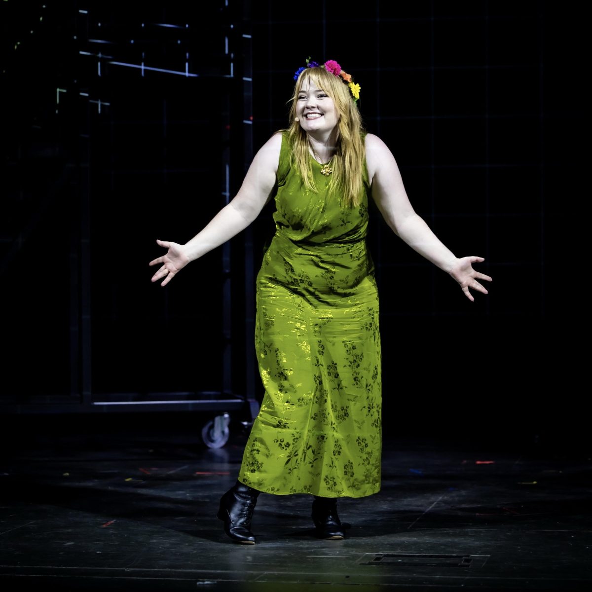 Woonona artist and performer Molly Stewart in her recent performance as The Witch in<em> Into the Woods</em>.