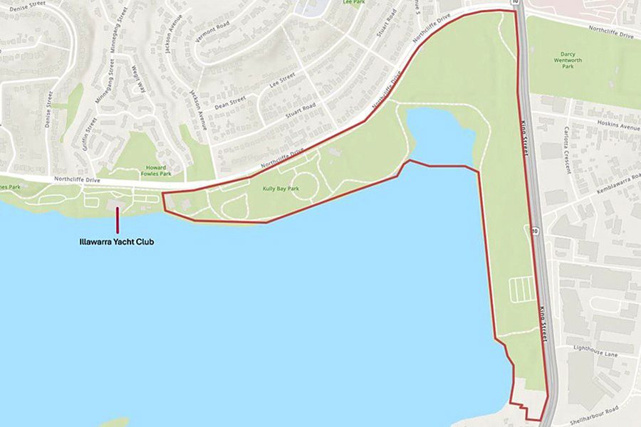 Map of Warrawong Parklands