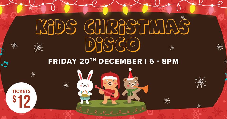 Banner for kids Christmas disco