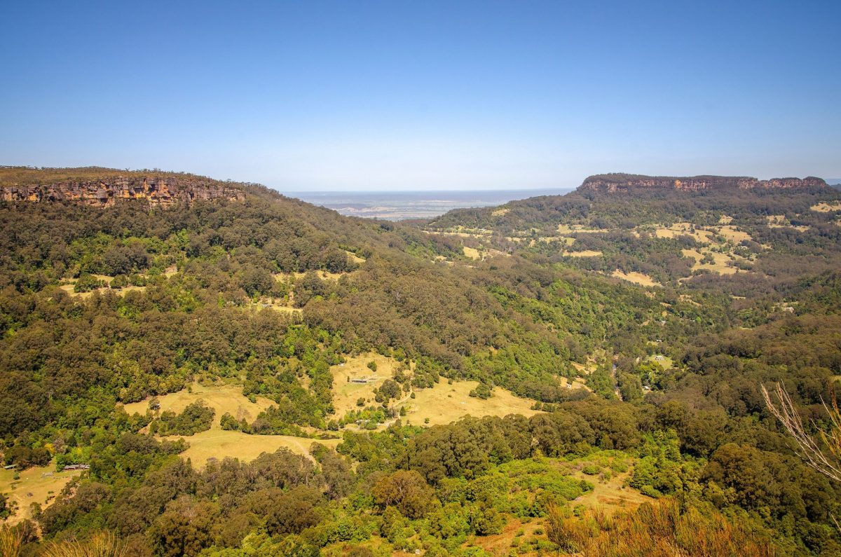 Views from Cooks Nose walking track. 