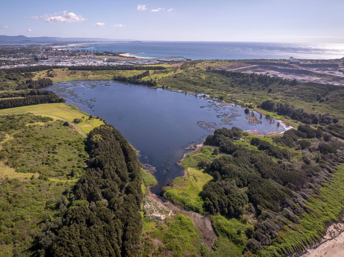 The lagoon in Killalea Regional Park. 