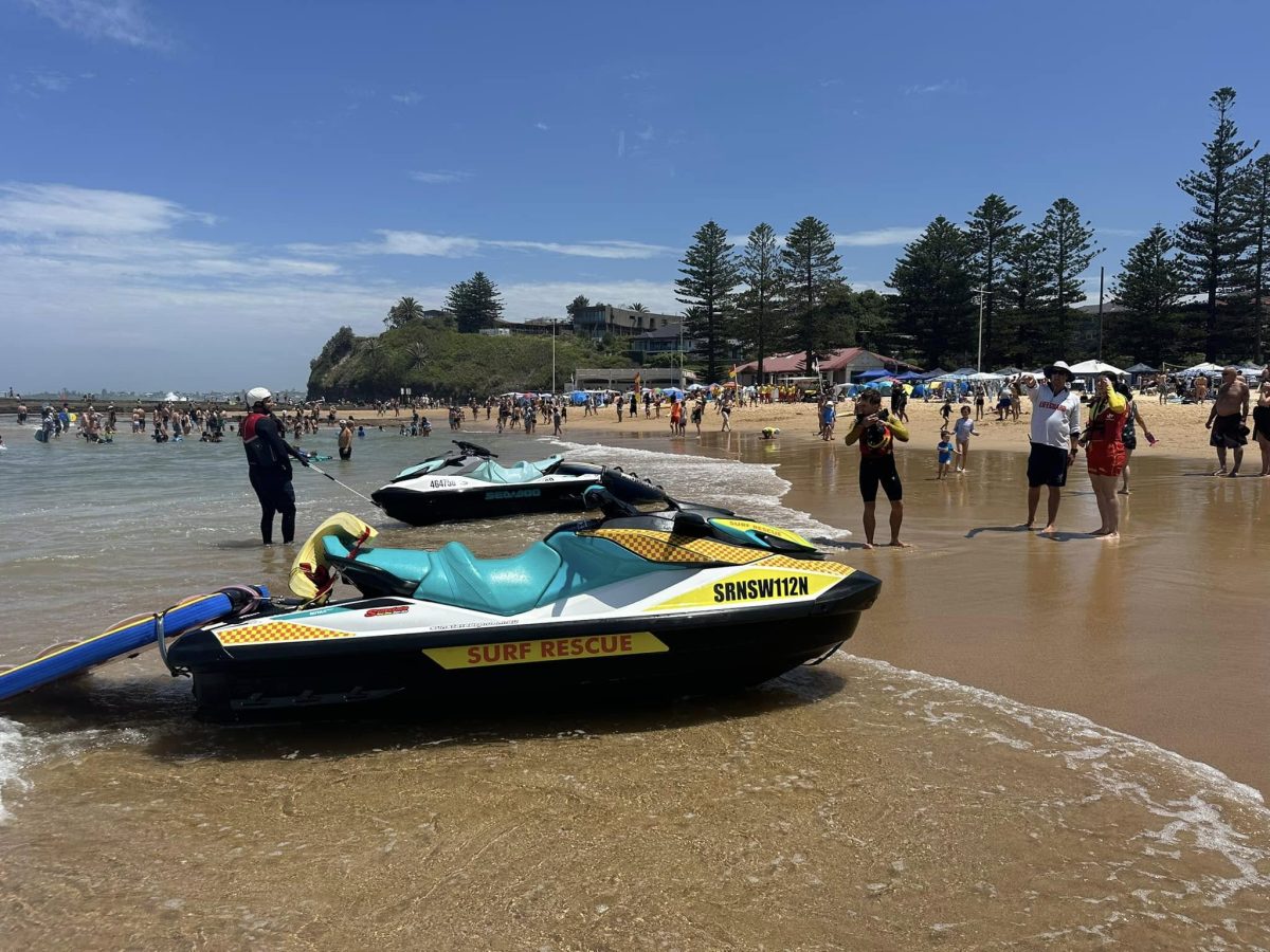 Jet skis at austinmer beach.