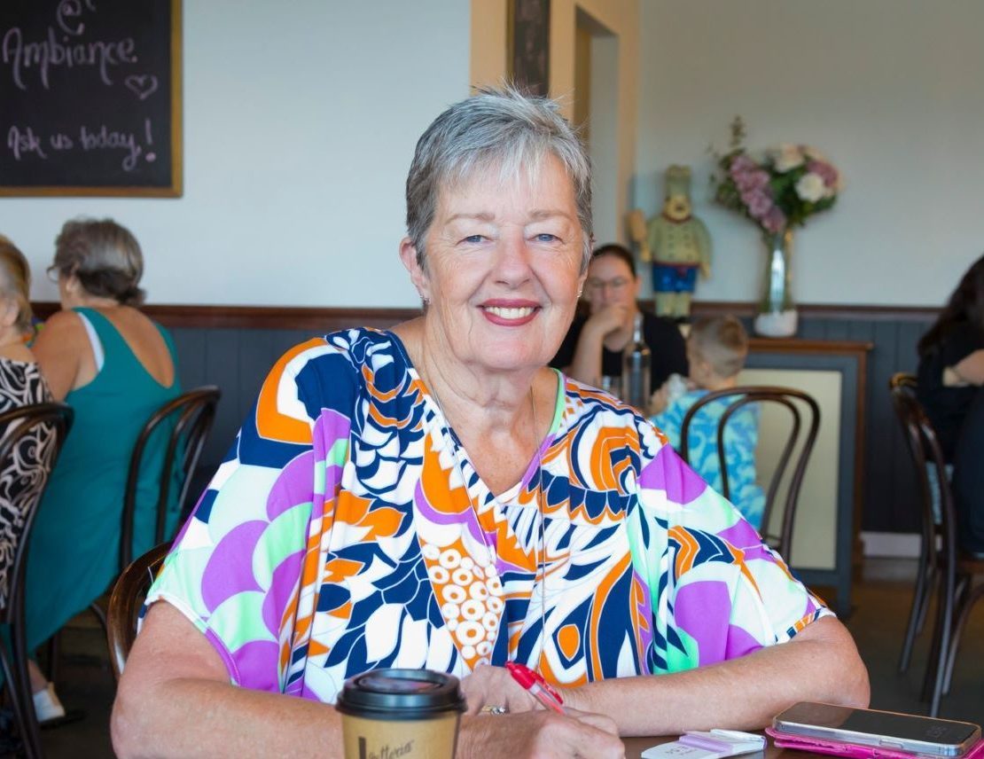 Woman sitting in cafe