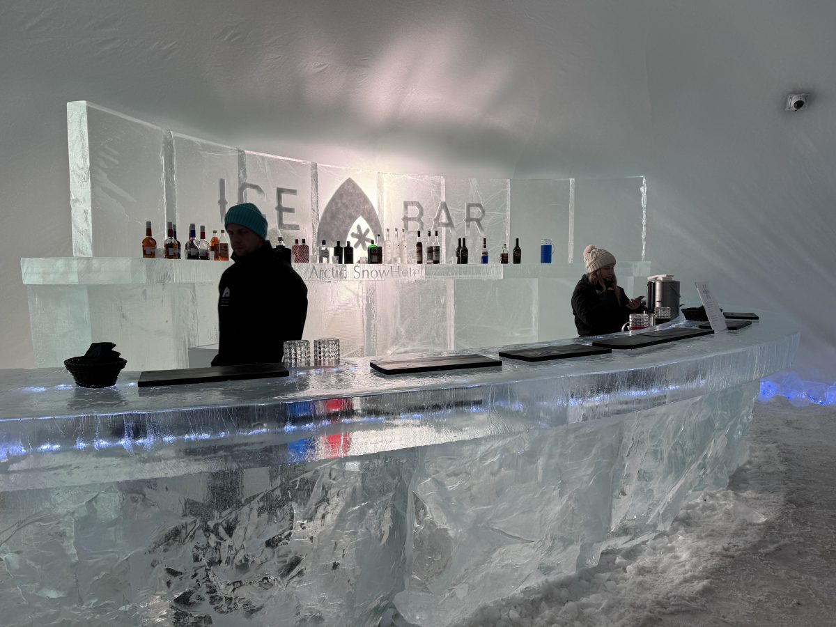 A bar made out of ice