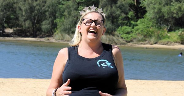 Kellie Bellies stretches your smiling muscles with laughter yoga