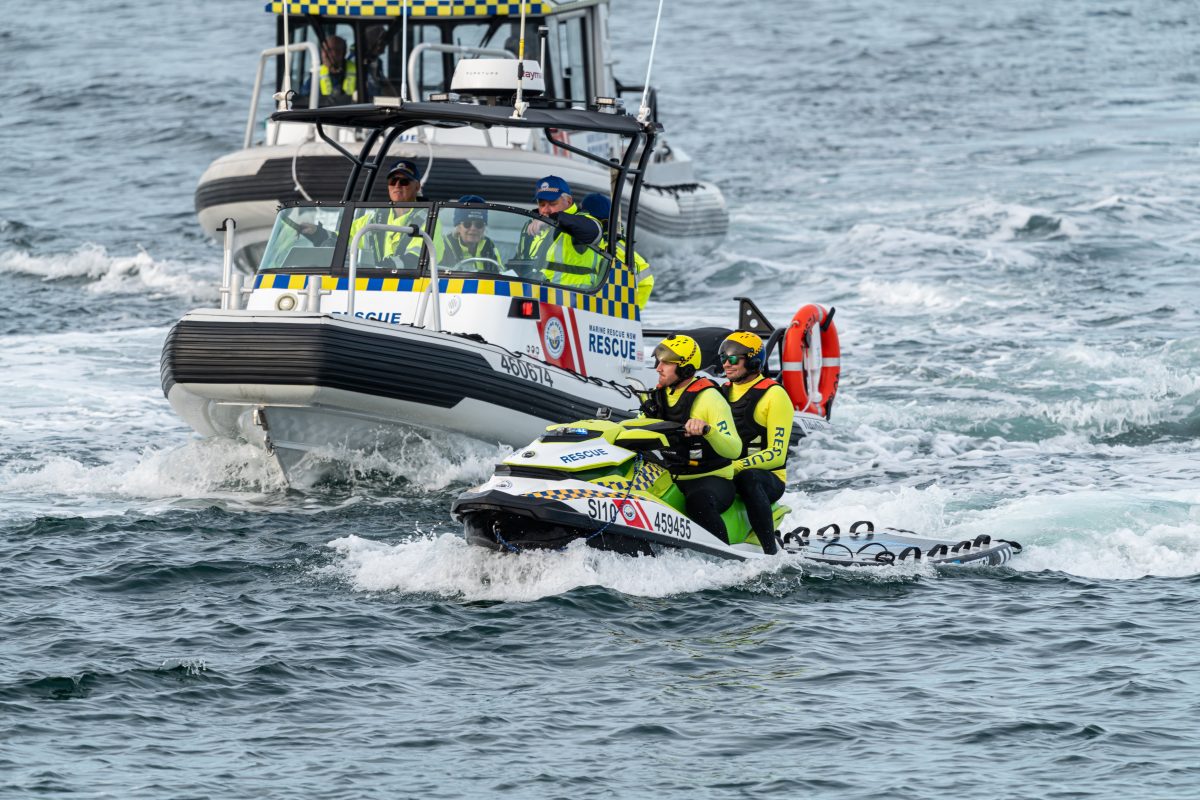 Marine Rescue crafts in action