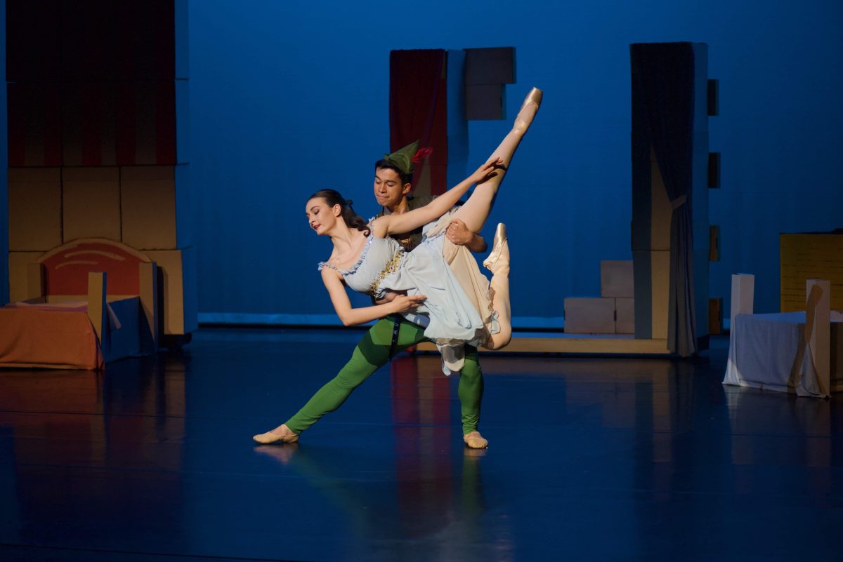 Peter Pan dancers Chris Lavilles and Charlotte Sutton