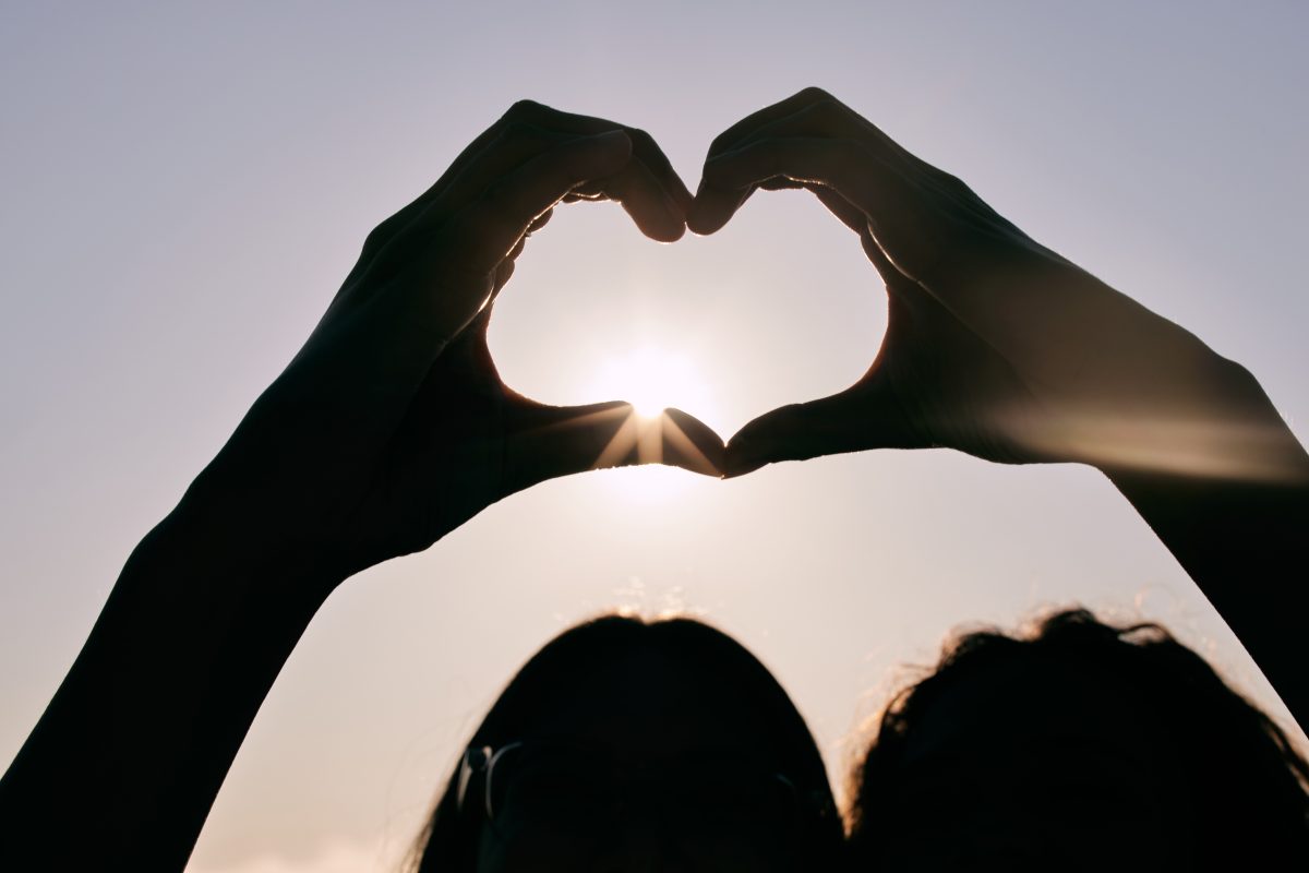 Hands making a heart