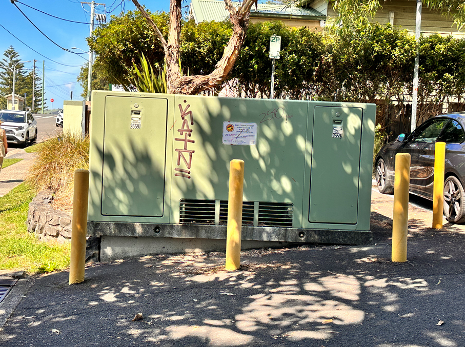 Substation outside Kiama Library 