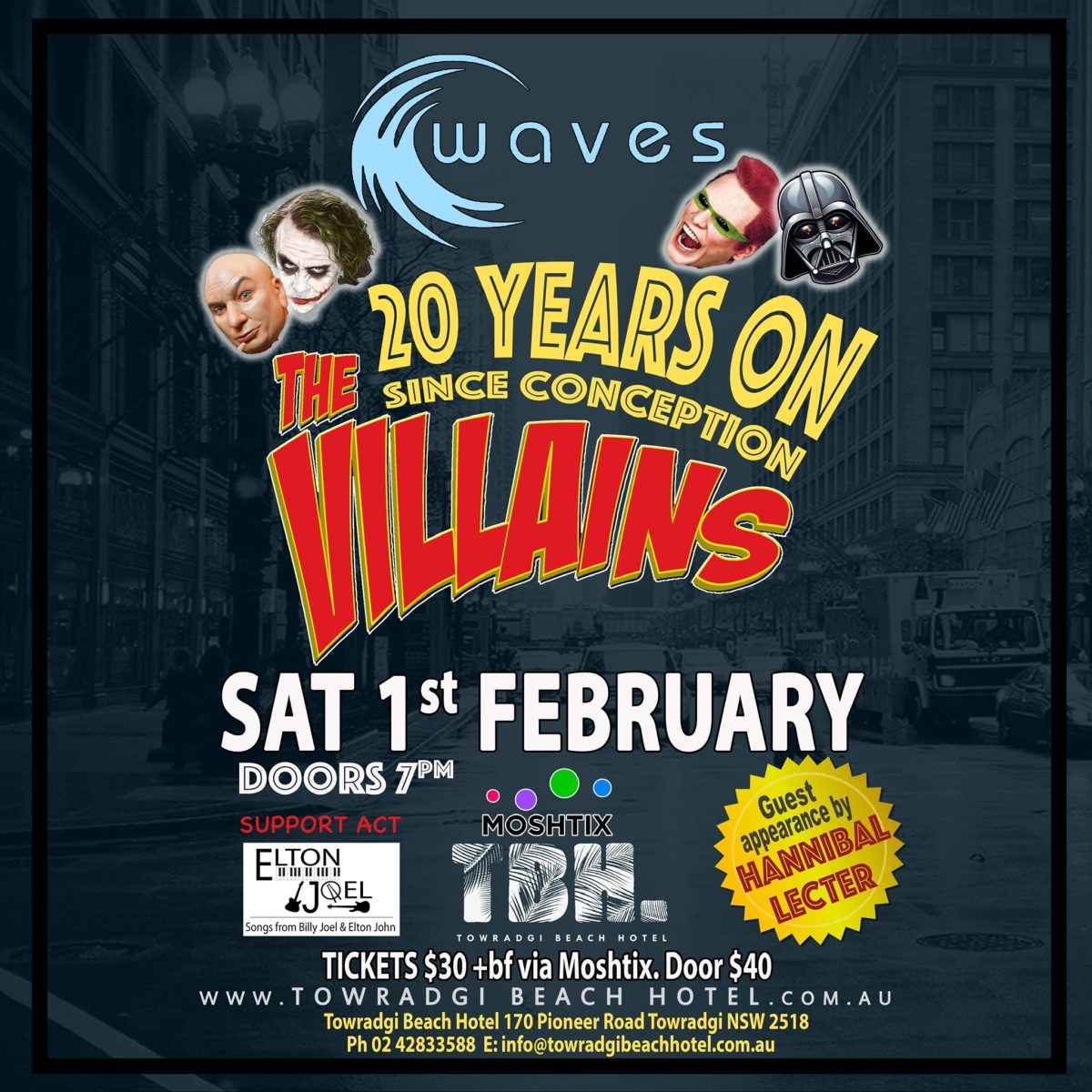 The Villains are celebrating 20 years with a show at Waves. 