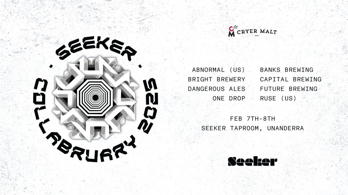 Banner for Seeker brewing event