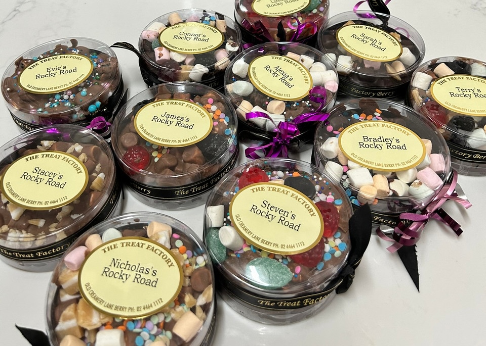 Assorted Rocky Road in containers