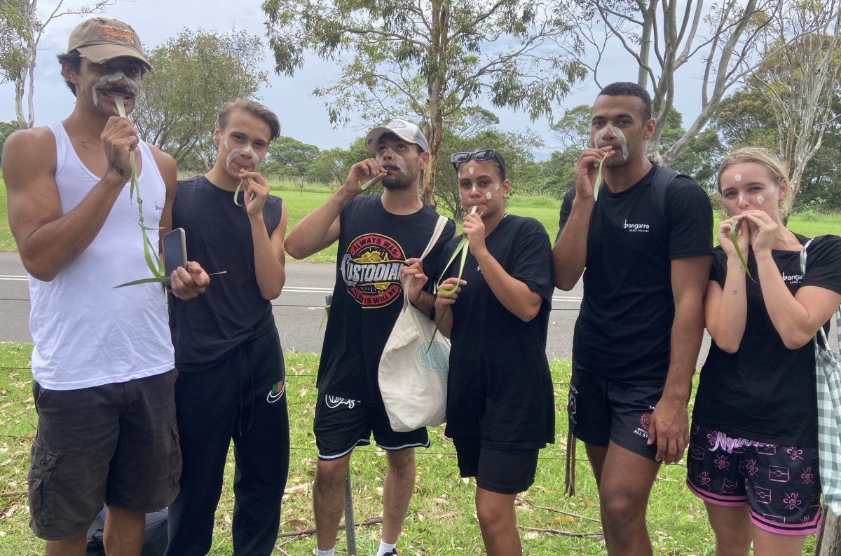 Bangarra dancers on a tour in Killalea State Park