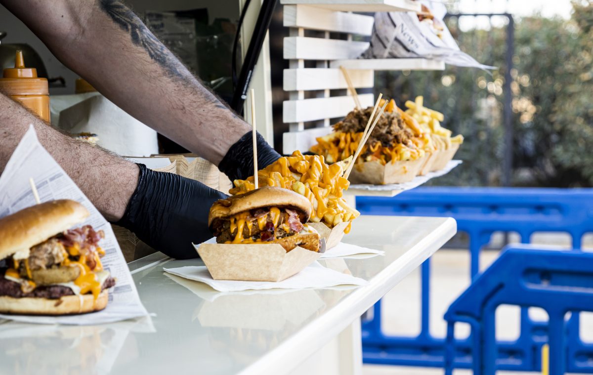 Hamburger food truck