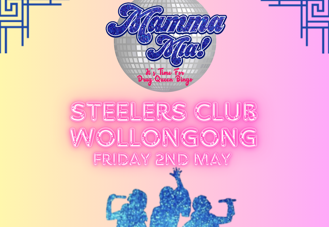 Flyer for Mamma Mia drag bingo