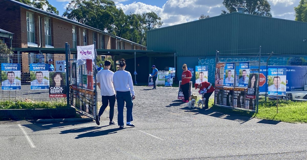voting at Hayes Park Public