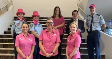 Illawarra police tickled pink to raise funds for McGrath Foundation Cancer Care nurses