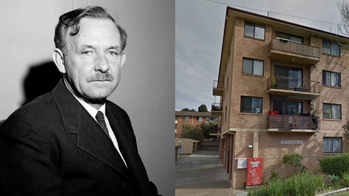 Man next to unit block