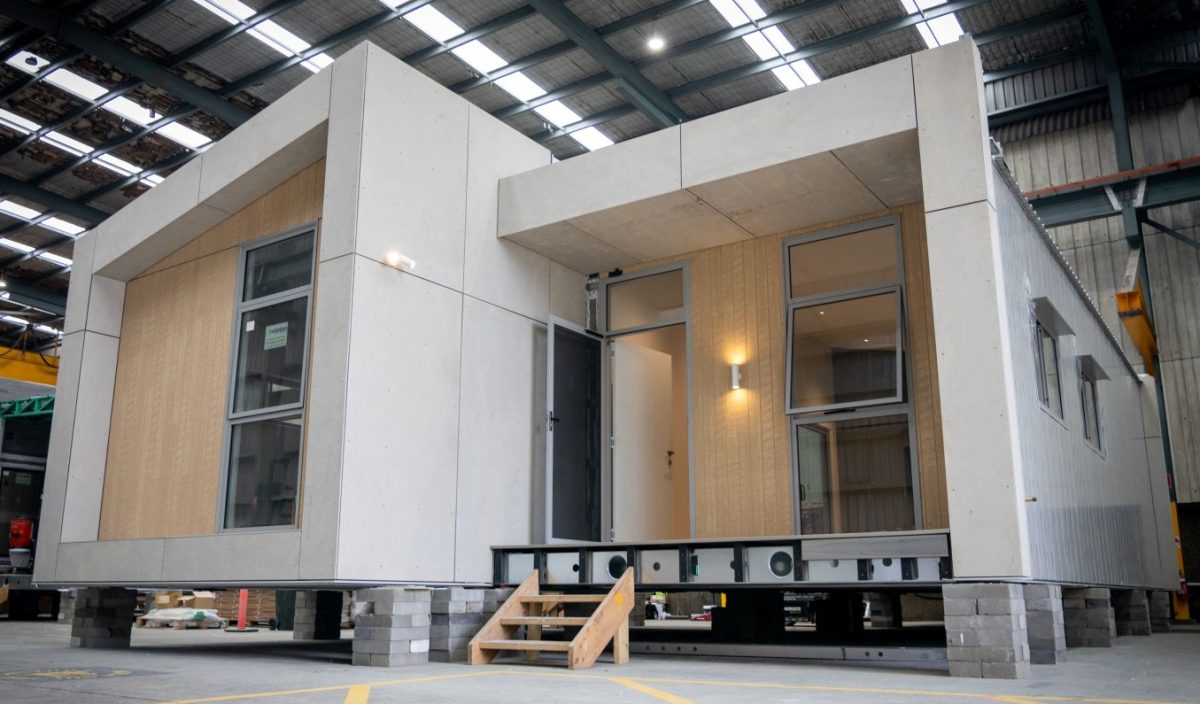 New house in a factory