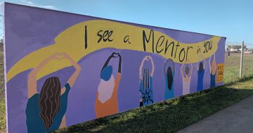 This Shell Cove mural sees you